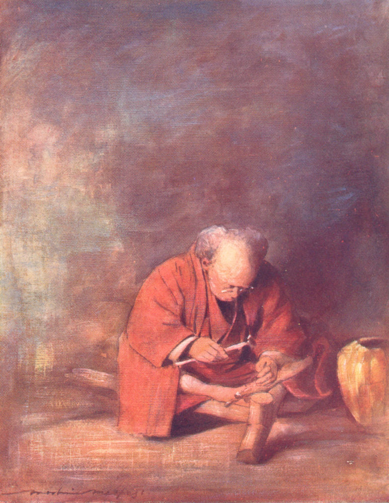 JAPAN. Workers. A Metal-worker 1904 old antique vintage print picture